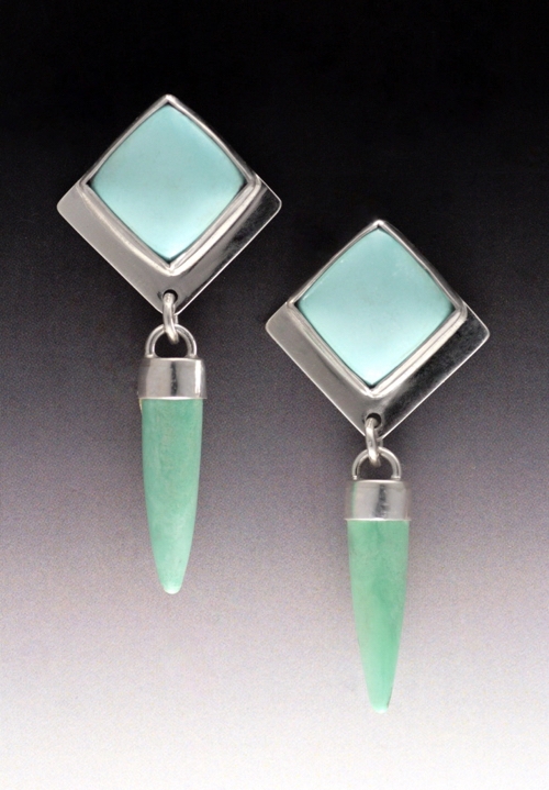 MB-E423  Earrings, Calm Water $380 at Hunter Wolff Gallery